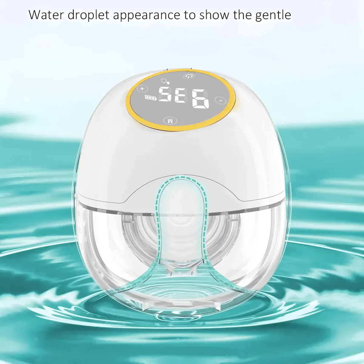 Wearable Breast Pump - Smart Electric Milk Collector with LED Display, 3 Modes, 2.2cm Suction Port, Comfortable & Hands-Free for New Mothers showcase 2