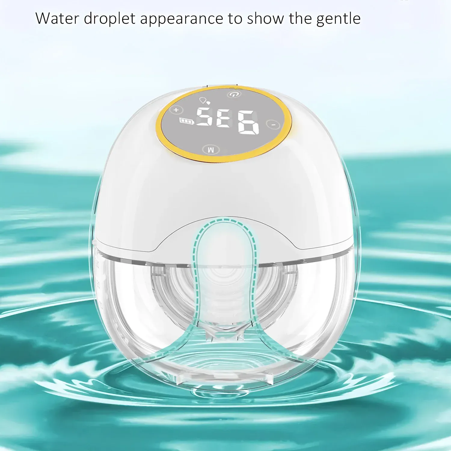 Wearable Breast Pump - Smart Electric Milk Collector with LED Display, 3 Modes, 2.2cm Suction Port, Comfortable & Hands-Free for New Mothers thumbnail 1