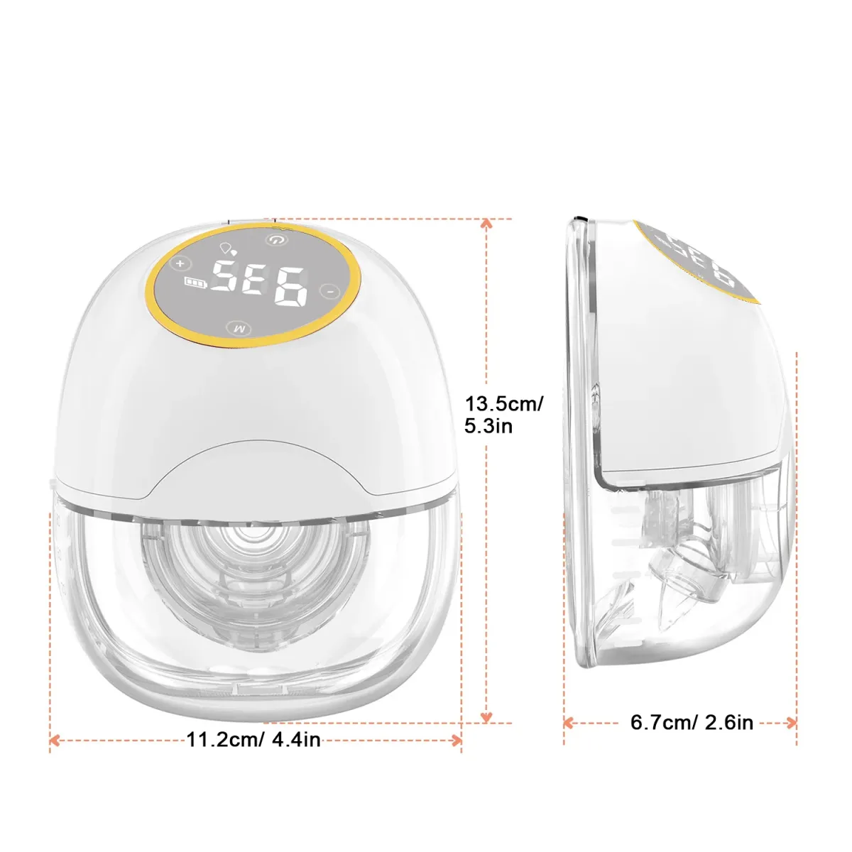 Wearable Breast Pump - Smart Electric Milk Collector with LED Display, 3 Modes, 2.2cm Suction Port, Comfortable & Hands-Free for New Mothers showcase 1