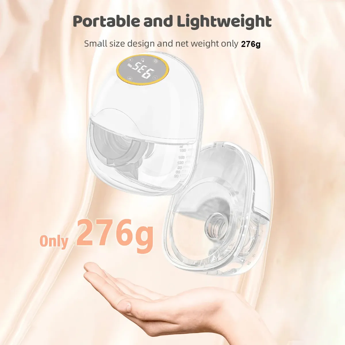 Wearable Breast Pump - Smart Electric Milk Collector with LED Display, 3 Modes, 2.2cm Suction Port, Comfortable & Hands-Free for New Mothers showcase 6
