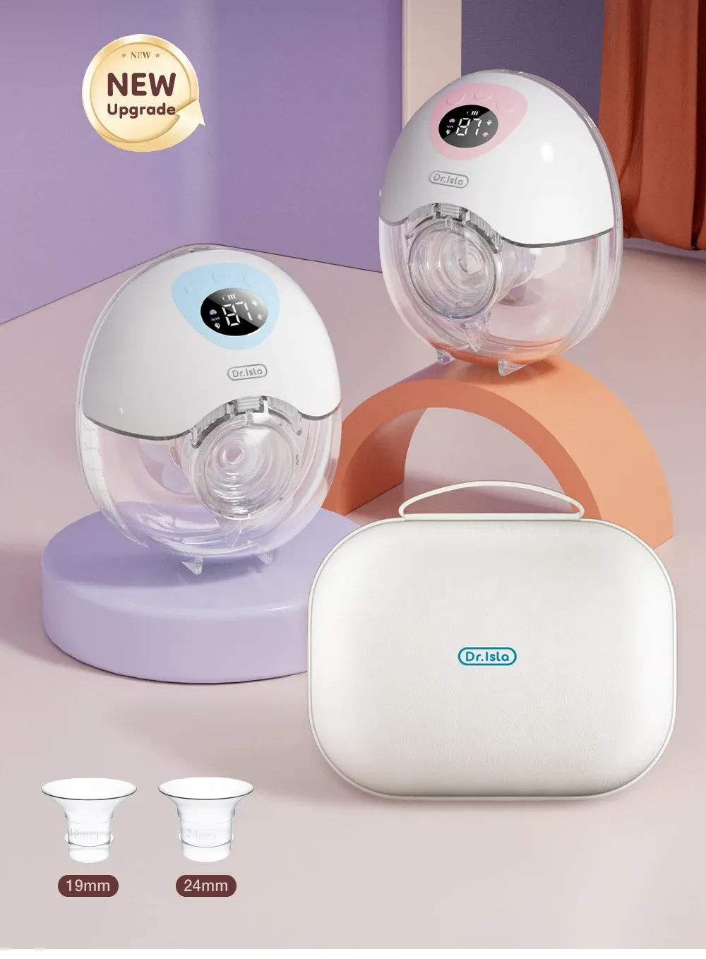 MAMIJOY Wearable Electric Breast Pump - 4 Modes, 36 Suction Levels, Silent & Leak-Proof Hands-Free Design for Breastfeeding Mothers showcase 3
