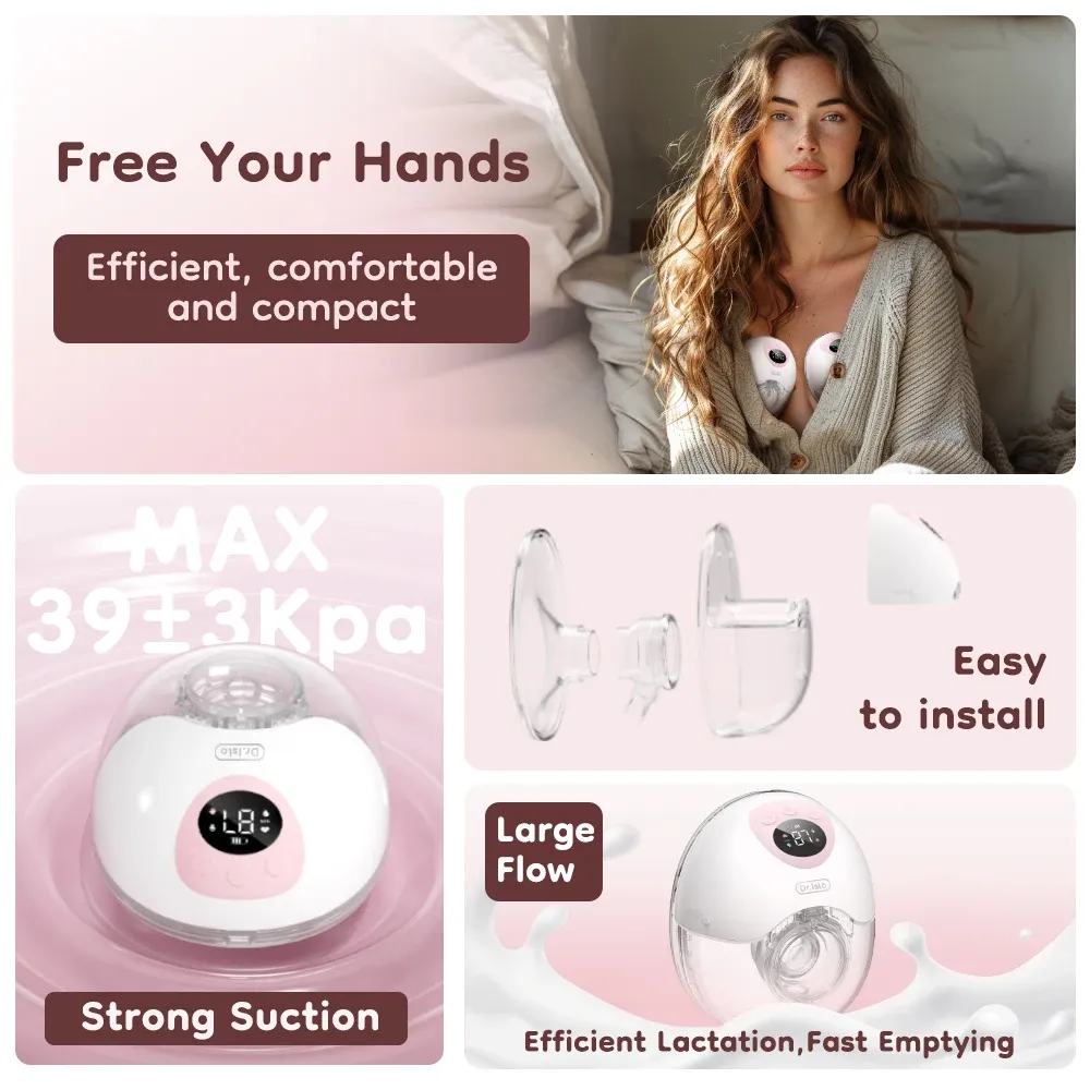 MAMIJOY Wearable Electric Breast Pump - 4 Modes, 36 Suction Levels, Silent & Leak-Proof Hands-Free Design for Breastfeeding Mothers thumbnail 3