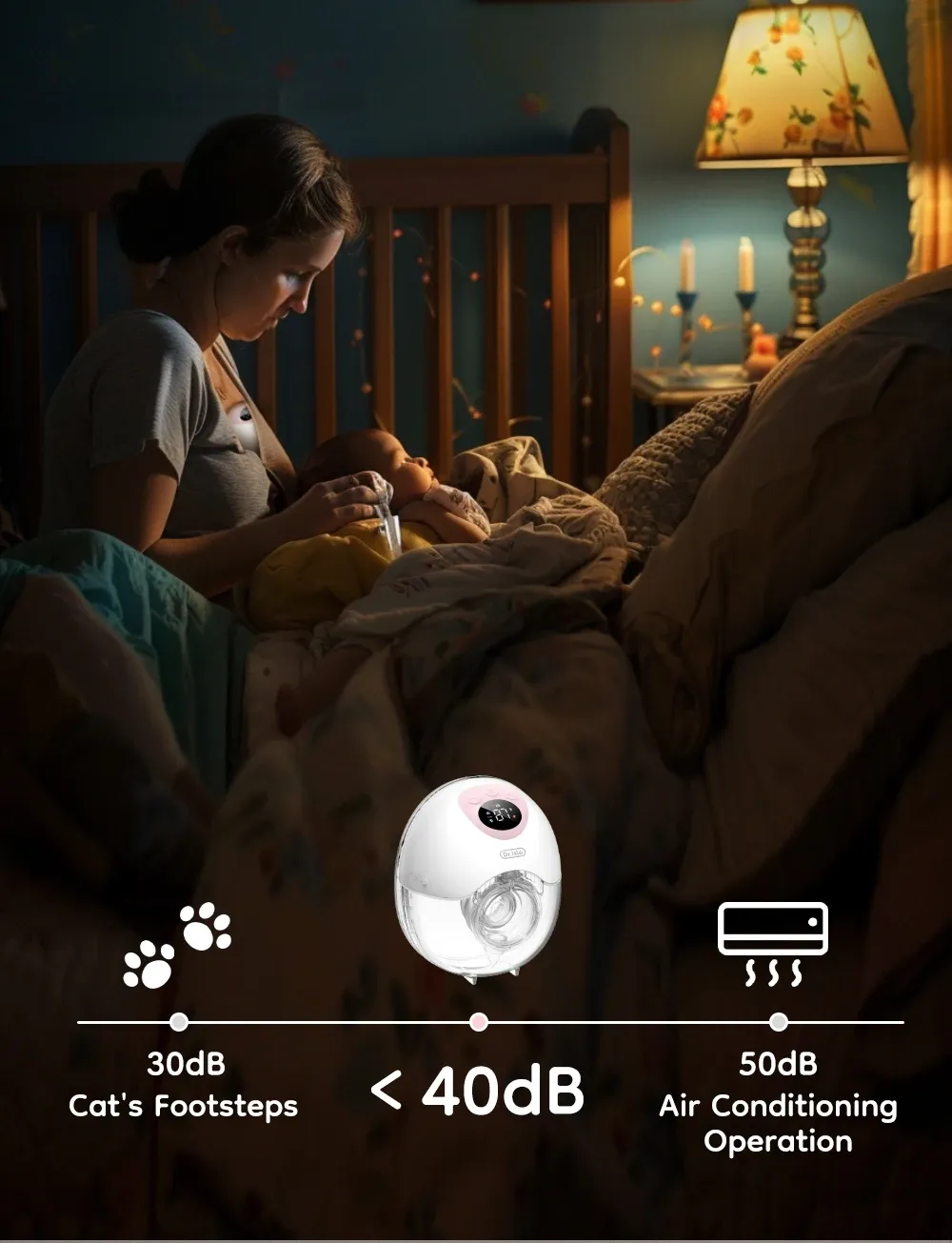 MAMIJOY Wearable Electric Breast Pump - 4 Modes, 36 Suction Levels, Silent & Leak-Proof Hands-Free Design for Breastfeeding Mothers showcase 15