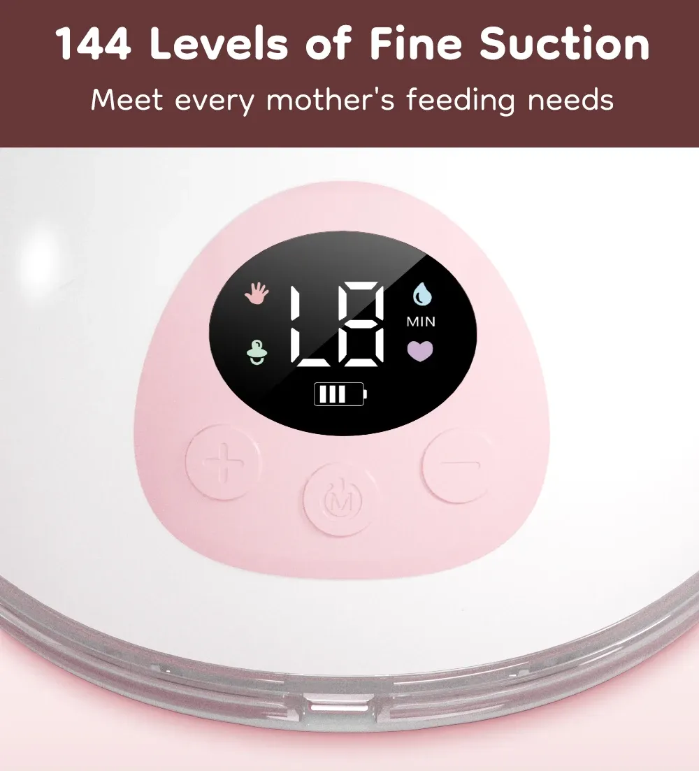 MAMIJOY Wearable Electric Breast Pump - 4 Modes, 36 Suction Levels, Silent & Leak-Proof Hands-Free Design for Breastfeeding Mothers showcase 9
