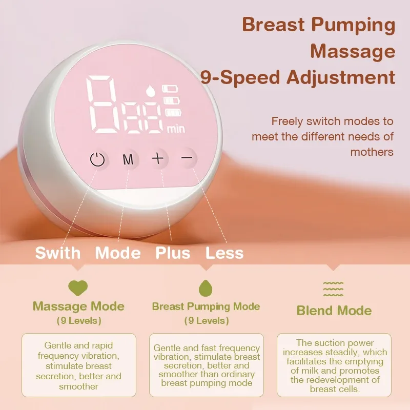 Dr.isla Automatic Electric Breast Pump - USB Rechargeable, Portable, Silent & Powerful Suction, BPA-Free with HD Screen for New Mothers thumbnail 5