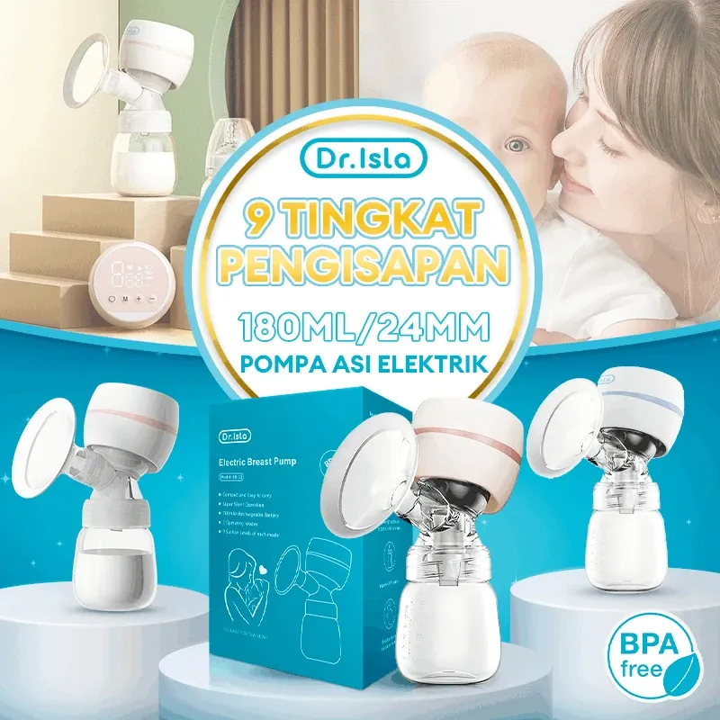 Dr.isla Automatic Electric Breast Pump - USB Rechargeable, Portable, Silent & Powerful Suction, BPA-Free with HD Screen for New Mothers thumbnail 2