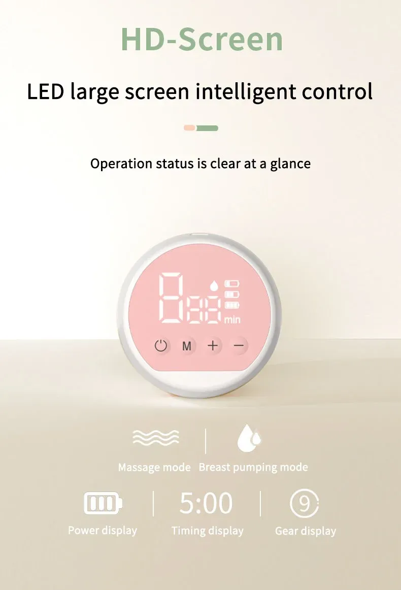 Dr.isla Automatic Electric Breast Pump - USB Rechargeable, Portable, Silent & Powerful Suction, BPA-Free with HD Screen for New Mothers showcase 15