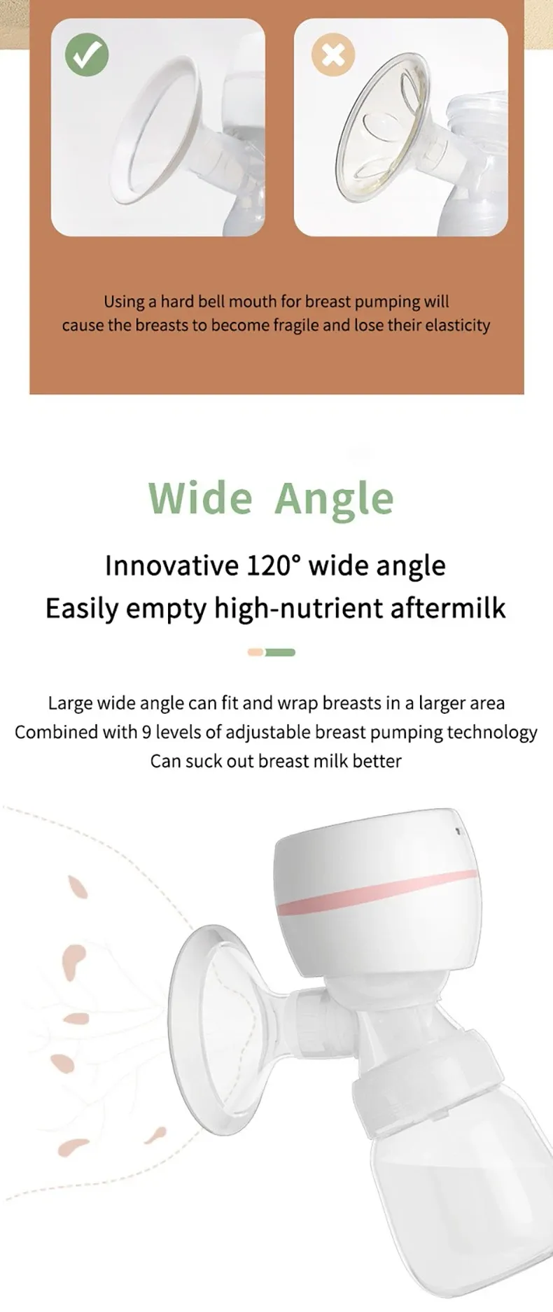Dr.isla Automatic Electric Breast Pump - USB Rechargeable, Portable, Silent & Powerful Suction, BPA-Free with HD Screen for New Mothers showcase 7