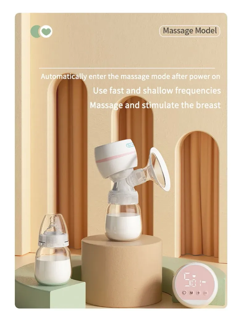 Dr.isla Automatic Electric Breast Pump - USB Rechargeable, Portable, Silent & Powerful Suction, BPA-Free with HD Screen for New Mothers showcase 12