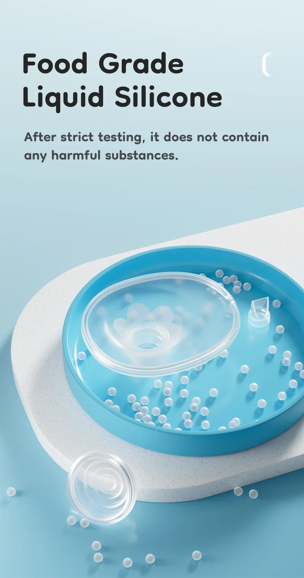 Dr.ISLA Wearable Breast Pump, Hands-Free Electric Milk Collector with LED Display, 4 Modes, 36 Levels, Rechargeable 1600mAh Battery, BPA-Free Liquid Silicone, Blue/Pink showcase 4