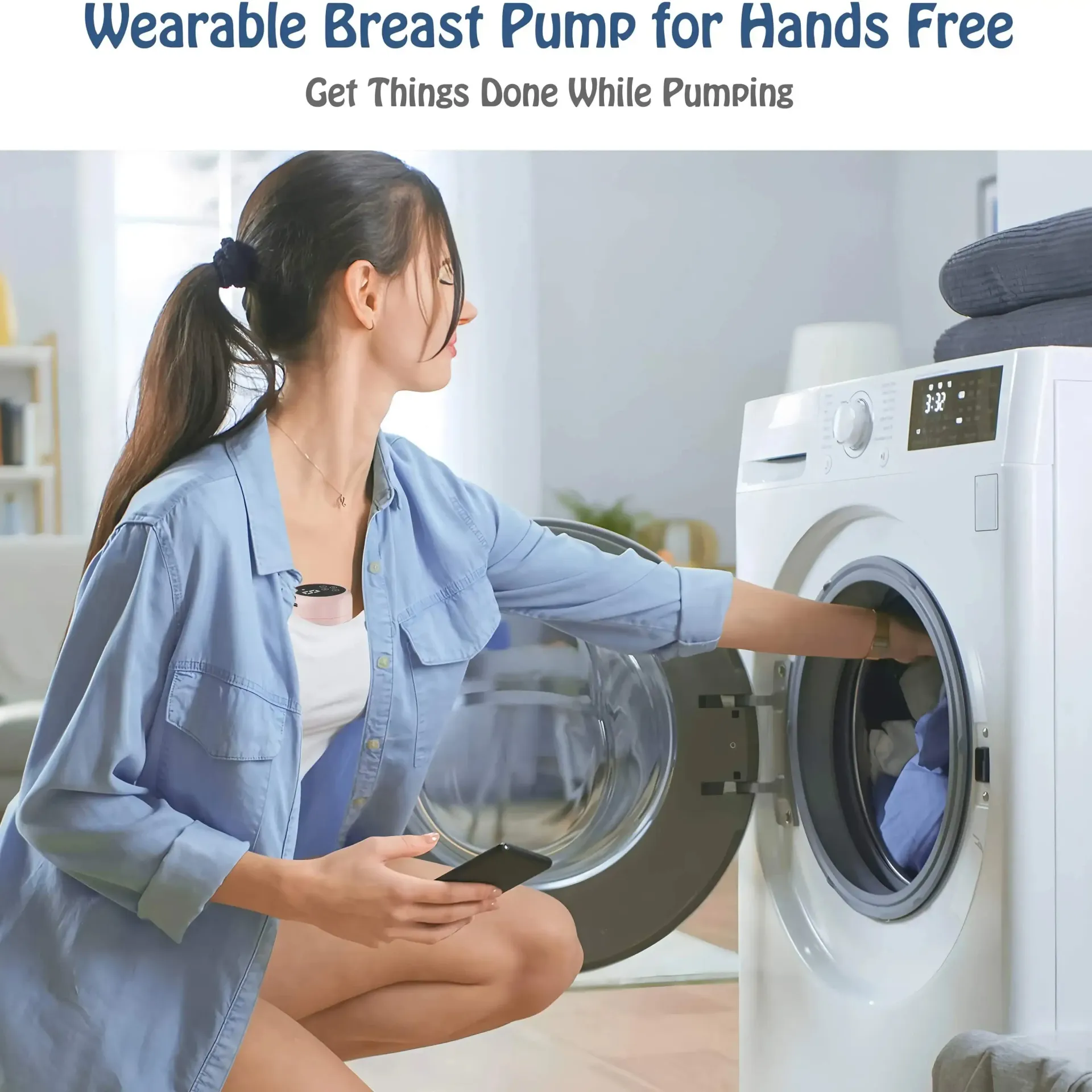 Wearable Electric Breast Pump - Portable, Hands-Free, Silent Comfort Breast Milk Extractor Collector for New Mothers thumbnail 5