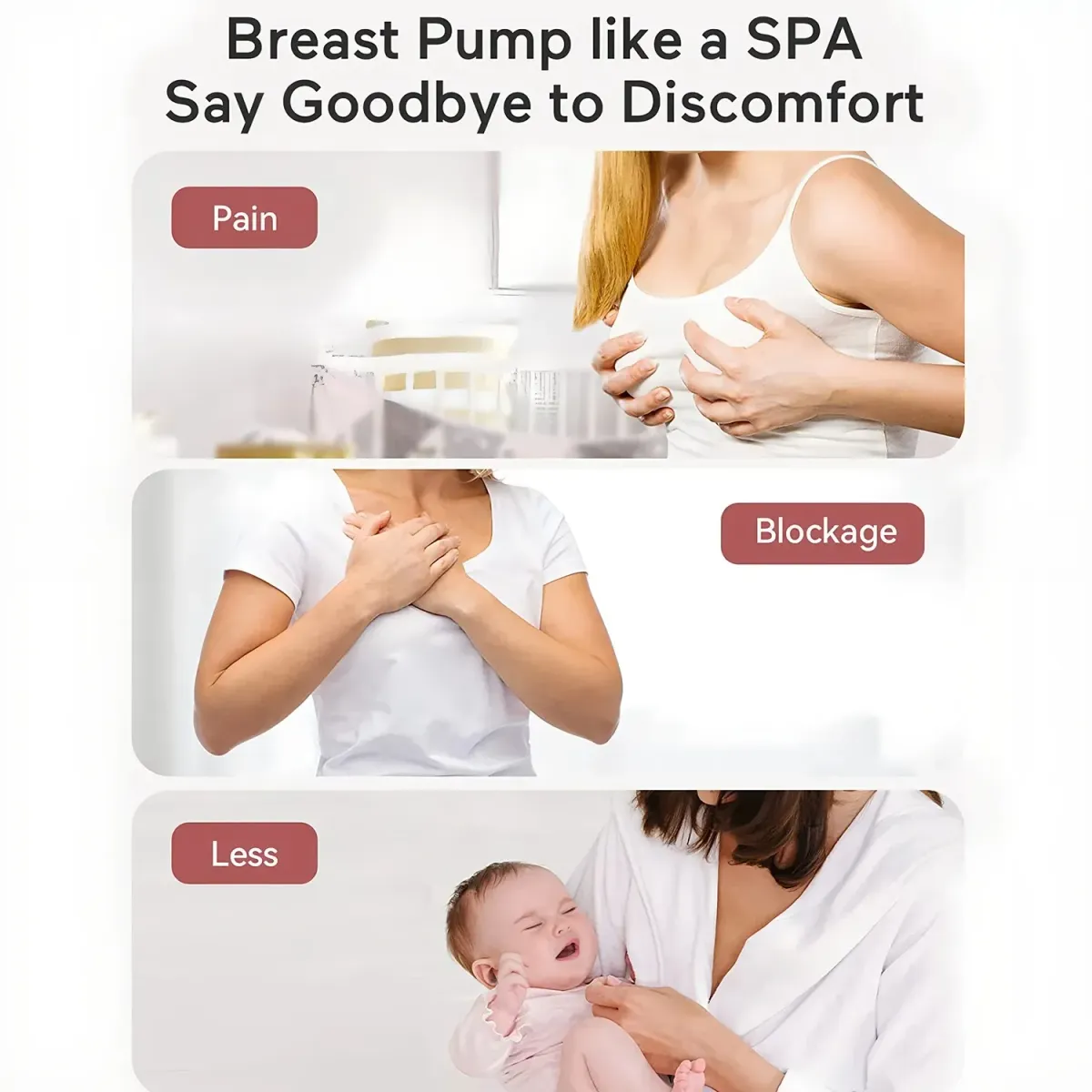 Wearable Electric Breast Pump - Portable, Hands-Free, Silent Comfort Breast Milk Extractor Collector for New Mothers showcase 6
