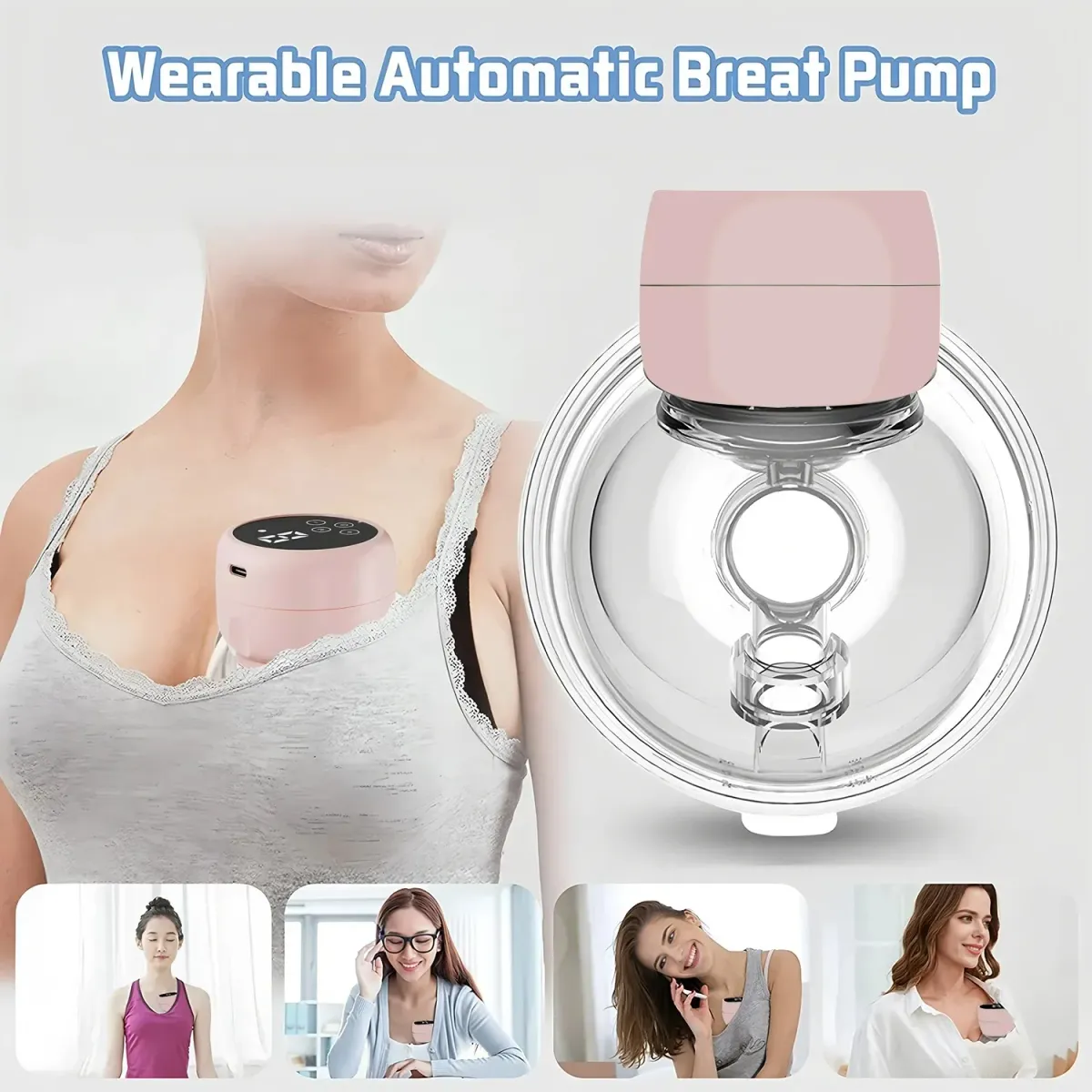 Wearable Electric Breast Pump - Portable, Hands-Free, Silent Comfort Breast Milk Extractor Collector for New Mothers showcase 5