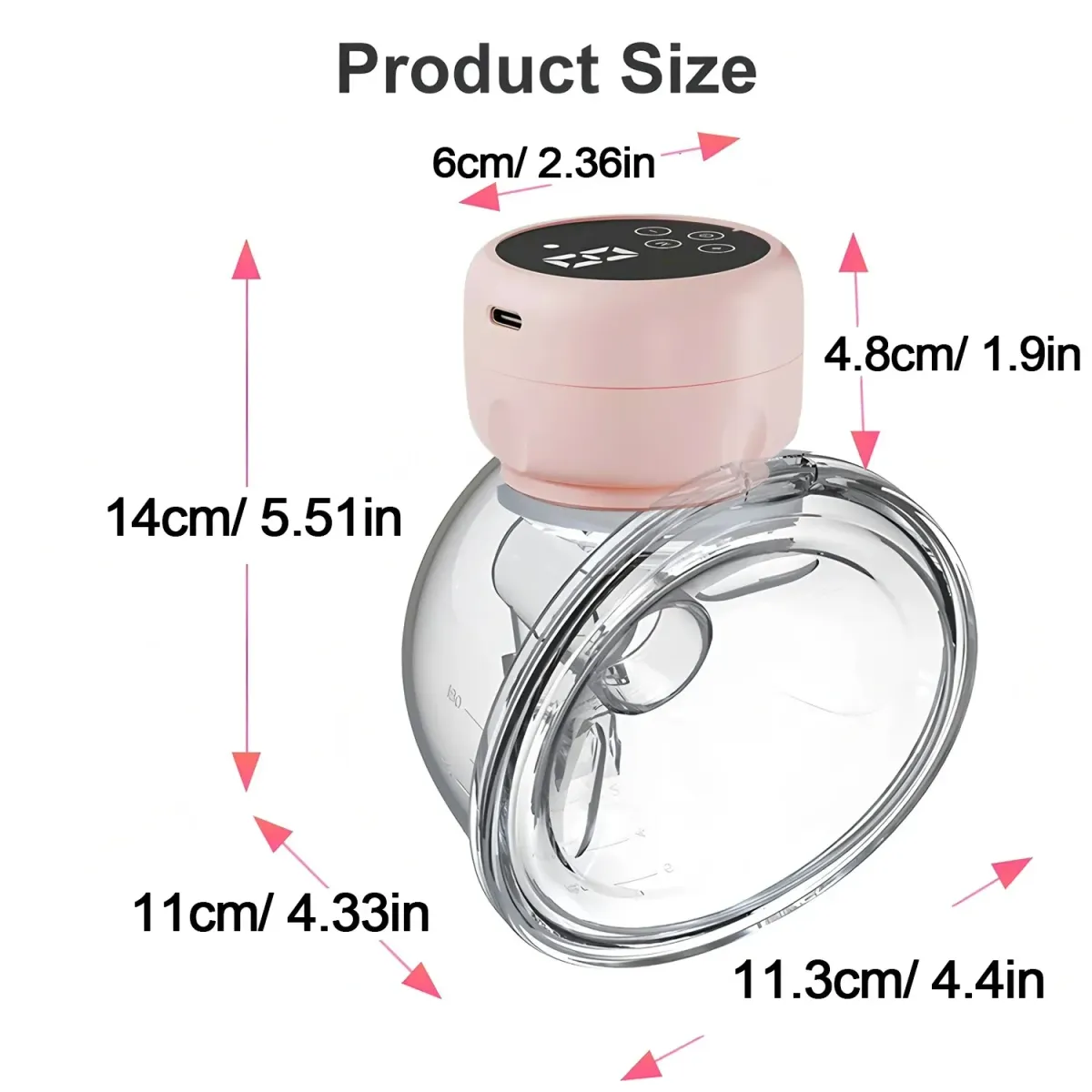 Wearable Electric Breast Pump - Portable, Hands-Free, Silent Comfort Breast Milk Extractor Collector for New Mothers showcase 1