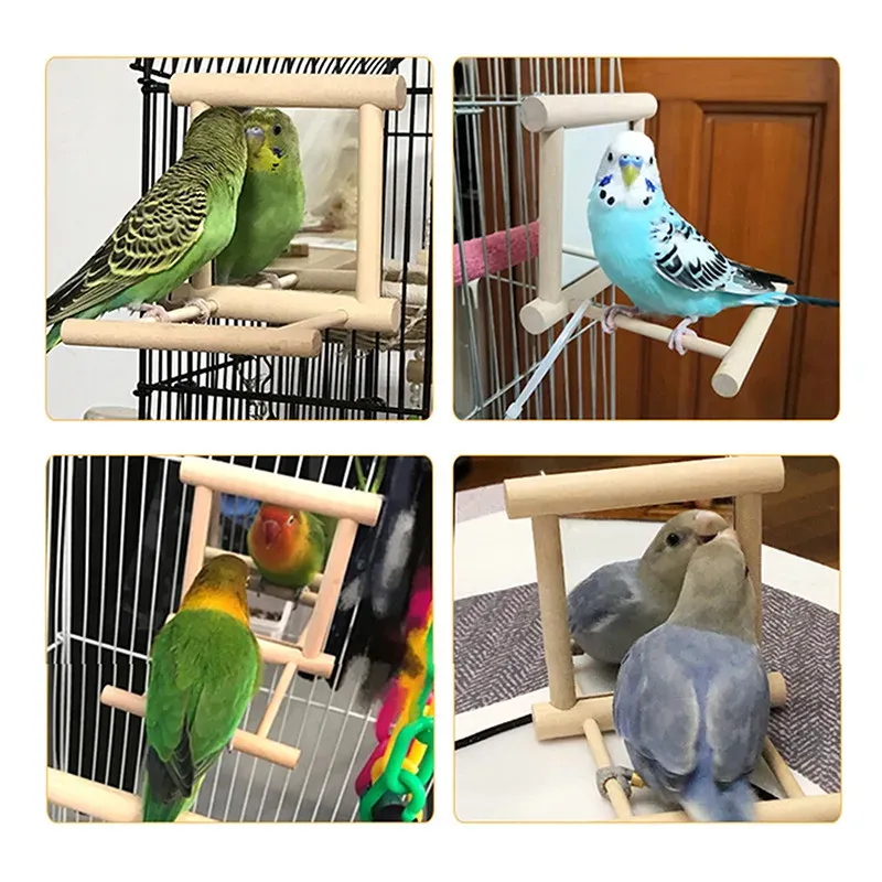Large Natural Wooden Parrot Toy - Durable Bird Chewing Blocks for Cage Enrichment & Mental Stimulation showcase 9