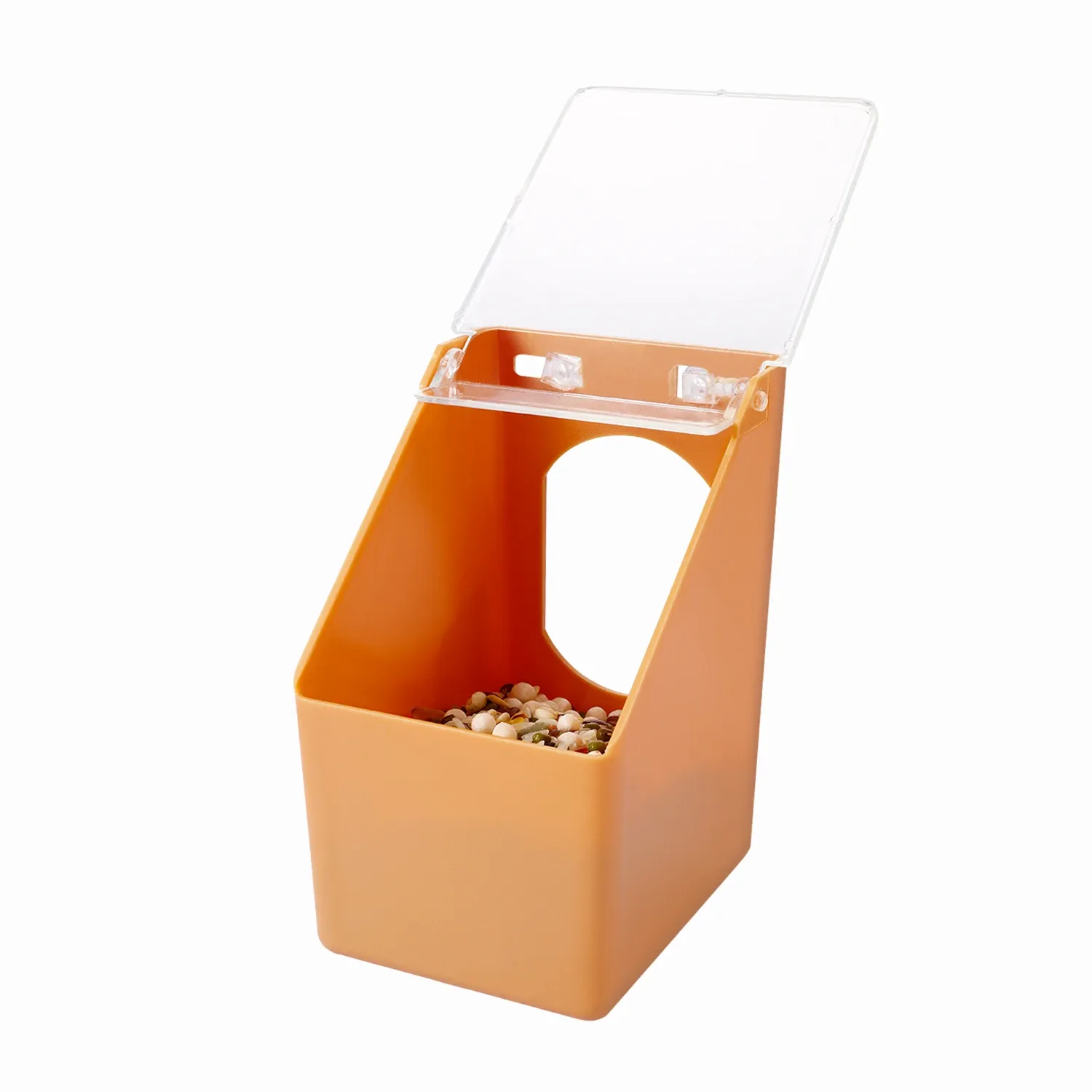 Pigeon Automatic Feeder Cage Box Large Capacity Food Trough for Birds Supplies, 1/2/4 Hole Design, Durable Plastic, Easy Install & Clean, Pet Bird Feeding Station thumbnail 4