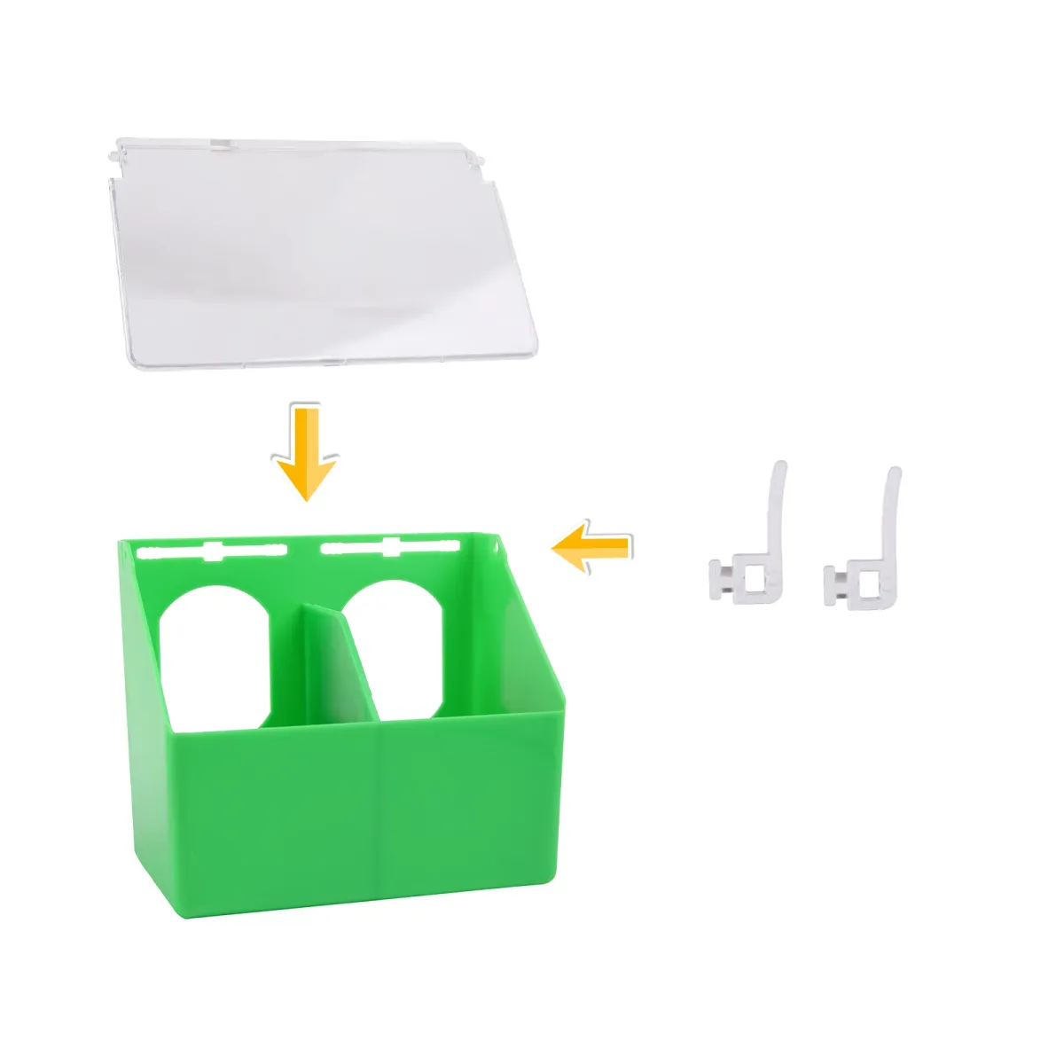 Pigeon Automatic Feeder Cage Box Large Capacity Food Trough for Birds Supplies, 1/2/4 Hole Design, Durable Plastic, Easy Install & Clean, Pet Bird Feeding Station showcase 12