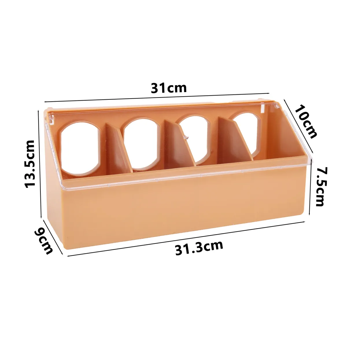 Pigeon Automatic Feeder Cage Box Large Capacity Food Trough for Birds Supplies, 1/2/4 Hole Design, Durable Plastic, Easy Install & Clean, Pet Bird Feeding Station showcase 4