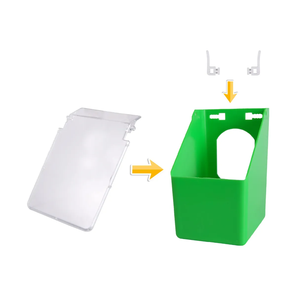 Pigeon Automatic Feeder Cage Box Large Capacity Food Trough for Birds Supplies, 1/2/4 Hole Design, Durable Plastic, Easy Install & Clean, Pet Bird Feeding Station showcase 11