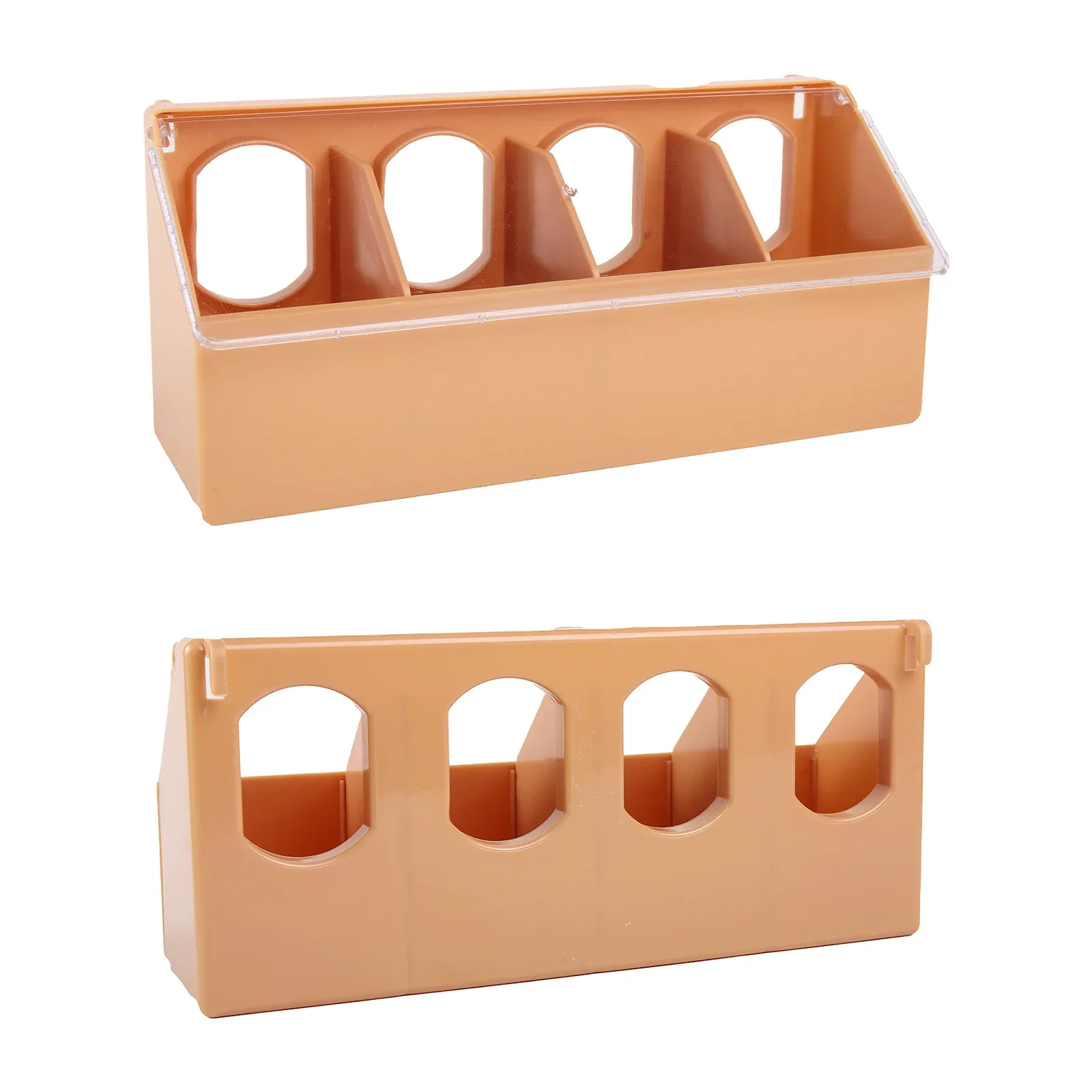 Pigeon Automatic Feeder Cage Box Large Capacity Food Trough for Birds Supplies, 1/2/4 Hole Design, Durable Plastic, Easy Install & Clean, Pet Bird Feeding Station thumbnail 3