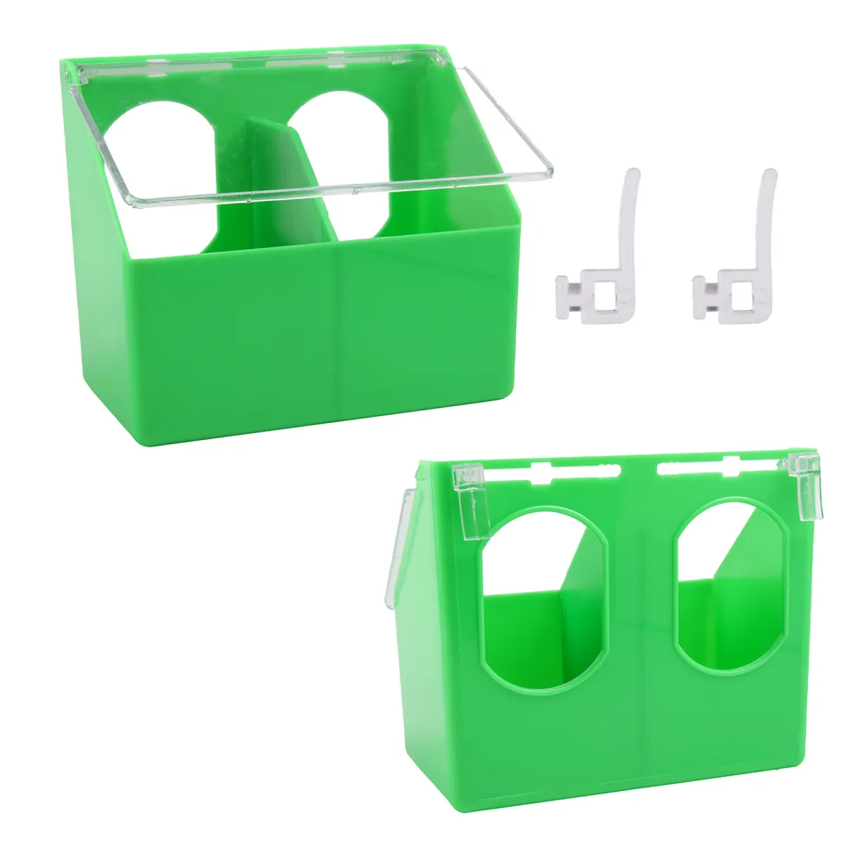 Pigeon Automatic Feeder Cage Box Large Capacity Food Trough for Birds Supplies, 1/2/4 Hole Design, Durable Plastic, Easy Install & Clean, Pet Bird Feeding Station showcase 10