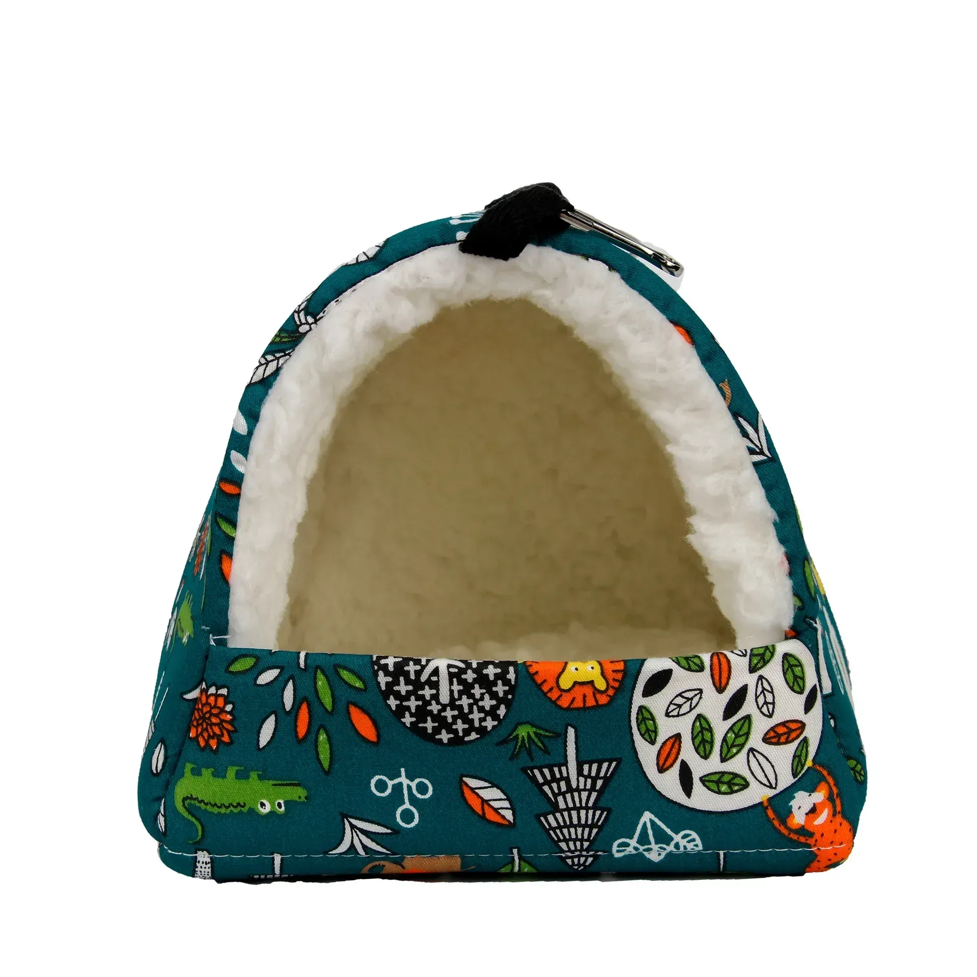Cute Print Bird Bed Small Animal Nest for Hamster, Guinea Pig, Rabbit, Squirrel - Soft Cotton Hanging Cage Mat for Sleeping thumbnail 4