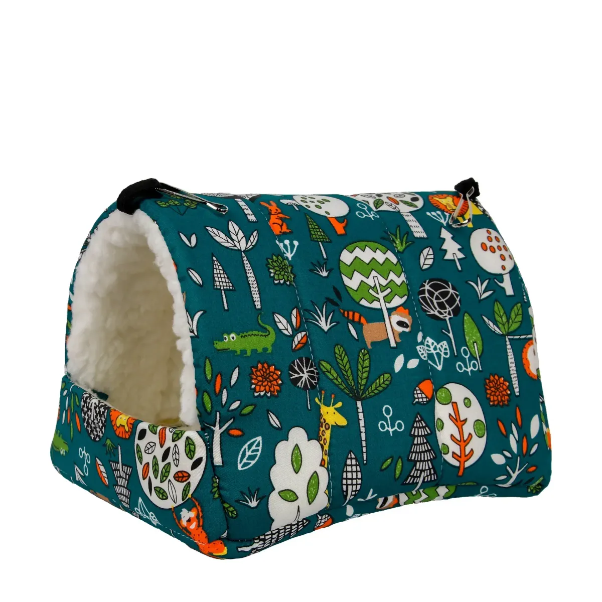 Cute Print Bird Bed Small Animal Nest for Hamster, Guinea Pig, Rabbit, Squirrel - Soft Cotton Hanging Cage Mat for Sleeping showcase 8