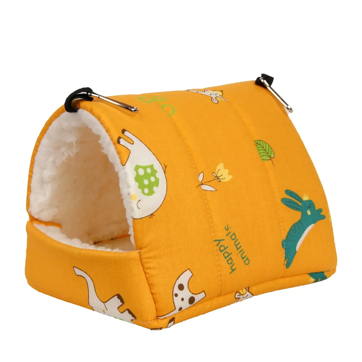 Cute Print Bird Bed Small Animal Nest for Hamster, Guinea Pig, Rabbit, Squirrel - Soft Cotton Hanging Cage Mat for Sleeping showcase 13