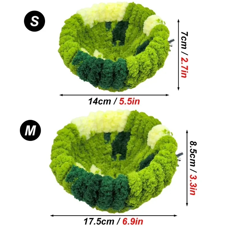 Cozy Bird Nest Plush Round Sleeping Bed House for Small Parrots & Animals - Warm Cage Accessories for Autumn/Winter Comfort showcase 2