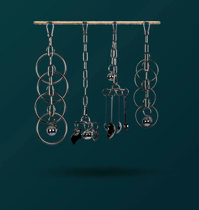 Parrot Stainless Steel Toy Gnawing Climbing Rack for Large Medium Birds, Diamond Gray Puzzle Cage Display Hanging Accessory showcase 11