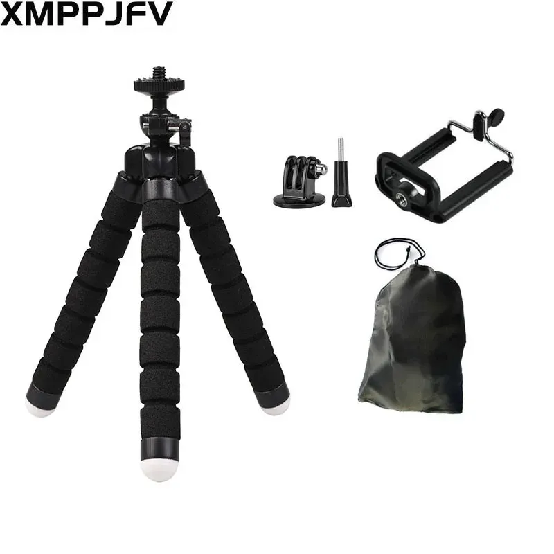 Flexible Mini Octopus Tripod for GoPro Hero 13-3, Action Cameras, Smartphones - 360° Ball Head, Non-Slip Grip, Versatile Mount thumbnail 1