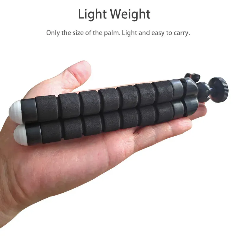 Flexible Mini Octopus Tripod for GoPro Hero 13-3, Action Cameras, Smartphones - 360° Ball Head, Non-Slip Grip, Versatile Mount showcase 1