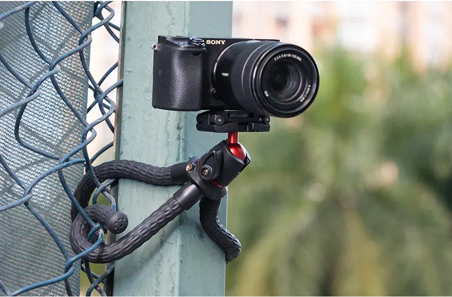 VIJIM MT-33 Flexible Octopus Tripod for Phone & Camera, 2-in-1 Design with Phone Holder, Side Cold Shoe Mount, 1/4" Screw, Ideal for Vlogging & Outdoor Photography showcase 14