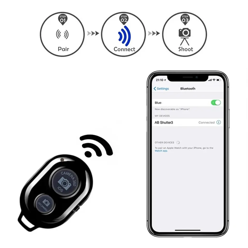 Flexible Gooseneck Phone Tripod Stand with Bluetooth Remote for Live Streaming, Video Recording, Overhead Shots - Adjustable Desk Mount for Phones, Cameras, Microphones showcase 5