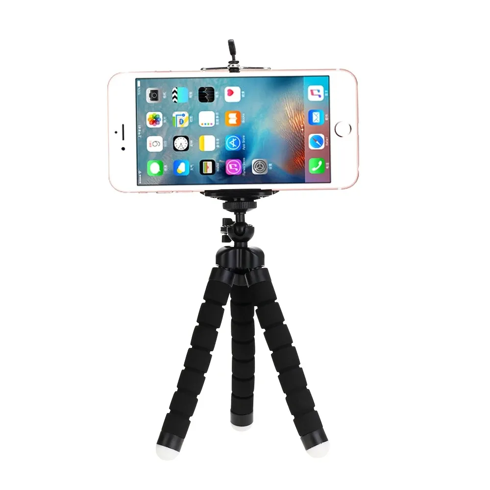 Flexible Octopus Mini Tripod for GoPro Hero 13-7, DJI Action 6-5 Pro Cameras & Smartphones - 360° Ball Head, Non-Slip Grip, Versatile Mount thumbnail 5