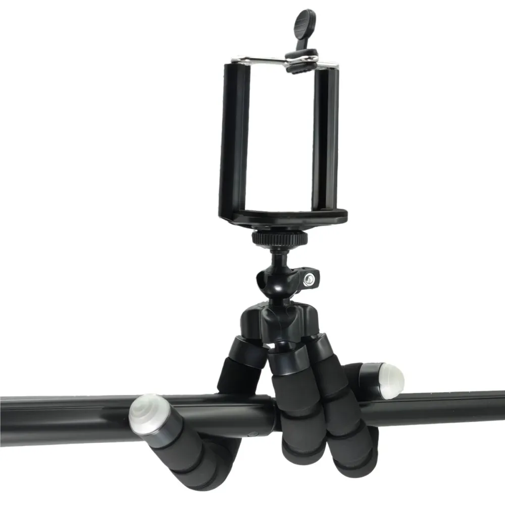 Flexible Octopus Mini Tripod for GoPro Hero 13-7, DJI Action 6-5 Pro Cameras & Smartphones - 360° Ball Head, Non-Slip Grip, Versatile Mount thumbnail 6