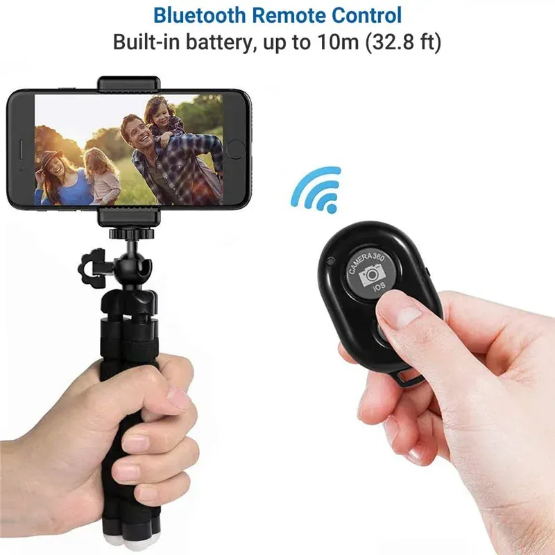 Mini Universal Octopus Tripod Stand for Phone, Camera, Webcam - Flexible Legs, Portable Monopod Holder for Smartphones & Mini Cameras thumbnail 4