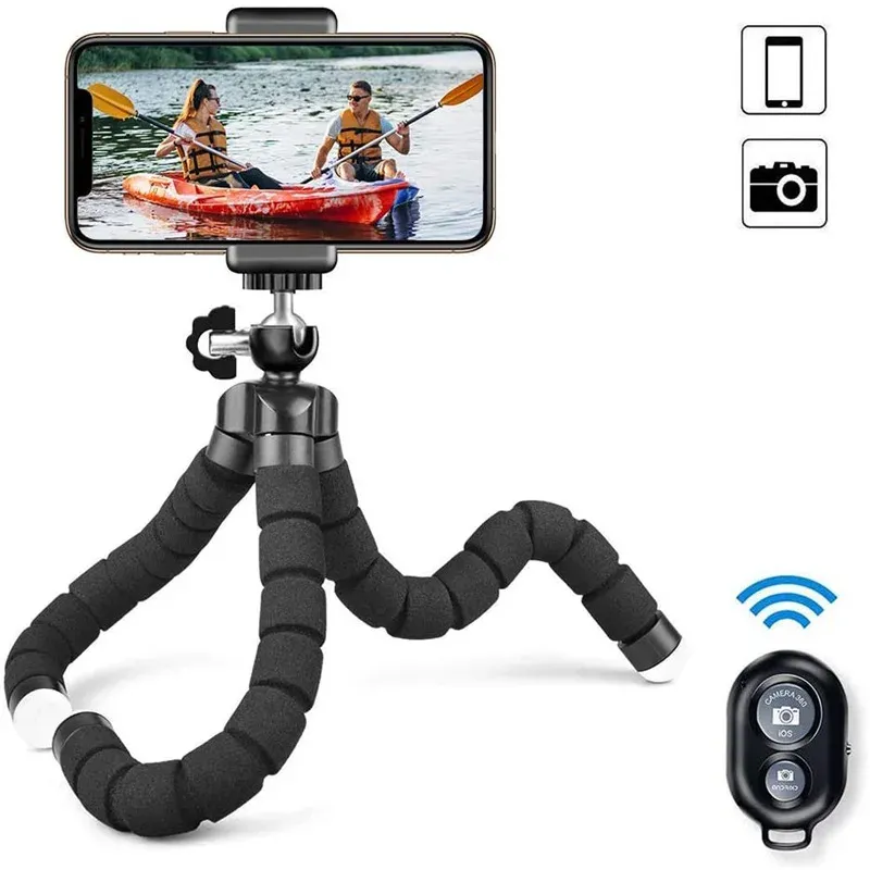 Mini Universal Octopus Tripod Stand for Phone, Camera, Webcam - Flexible Legs, Portable Monopod Holder for Smartphones & Mini Cameras showcase 1