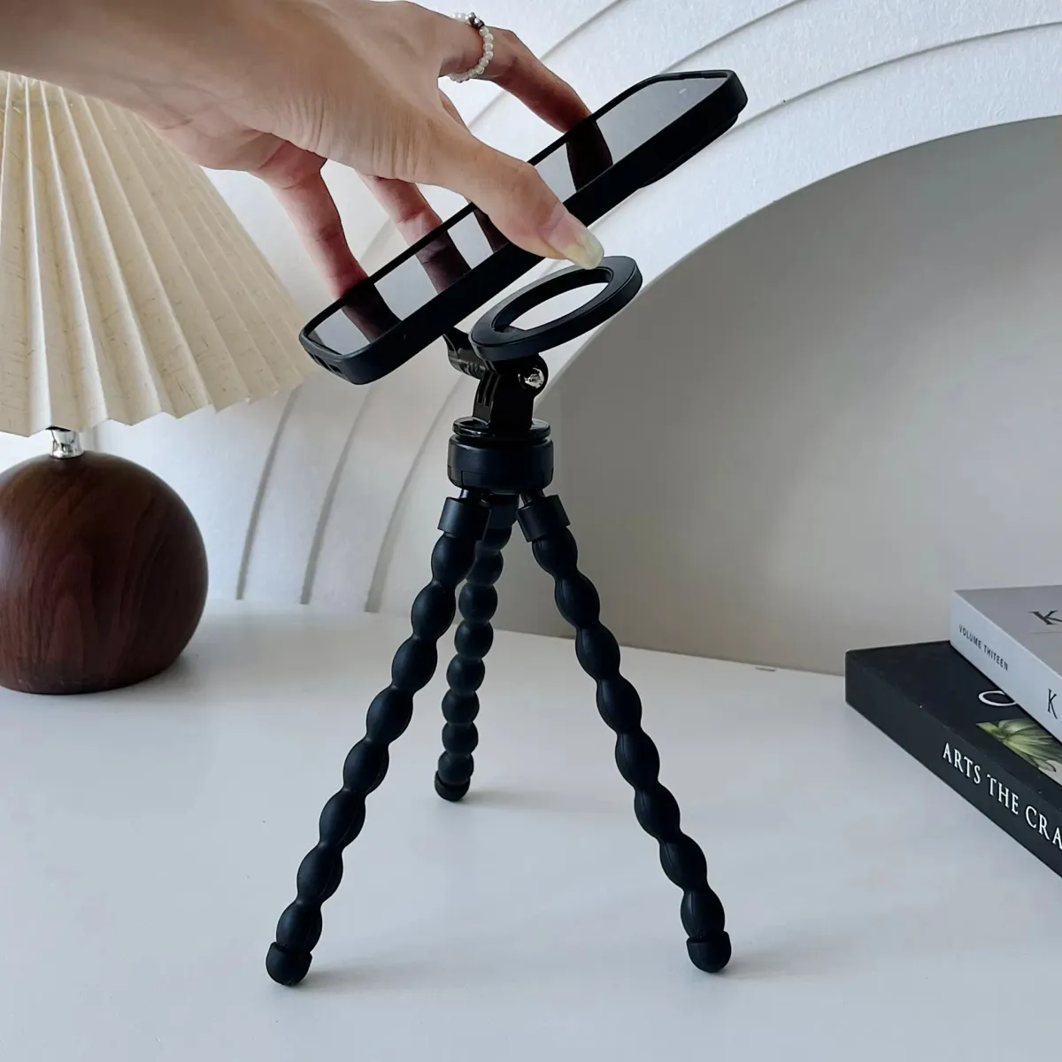 Magsafe Magnetic Tripod for Smartphones - Flexible Octopus Mini Stand with Universal Phone Holder Mount for Stable Adsorption showcase 1