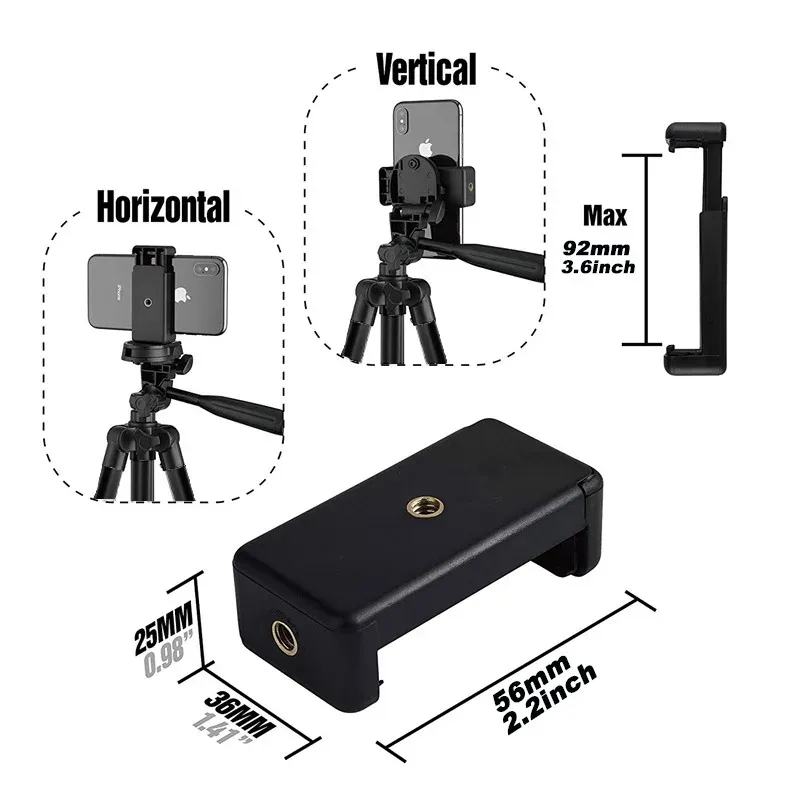 Portable Cellphone Tripod Stand with Flexible Legs - Universal Mobile Phone Holder for Selfie, Photography, and Video Recording thumbnail 4
