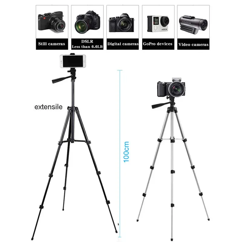 Portable Cellphone Tripod Stand with Flexible Legs - Universal Mobile Phone Holder for Selfie, Photography, and Video Recording showcase 6