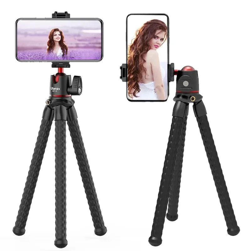Ulanzi MT-11 Flexible Octopus Tripod for Phone, DSLR Camera, GoPro with Bluetooth Remote - Mini Legs, Ballhead, Cold Shoe Mount for iPhone, Video Recording thumbnail 5