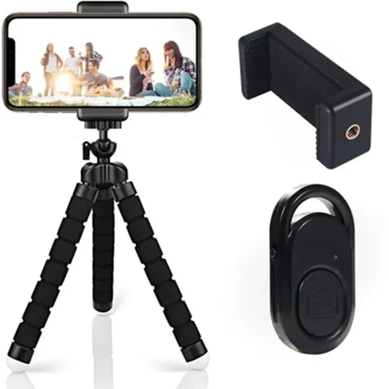 Mini Universal Octopus Tripod Monopod with Phone Clip & Webcam Holder - Flexible Stand for Smartphone, Camera, Photography showcase 7