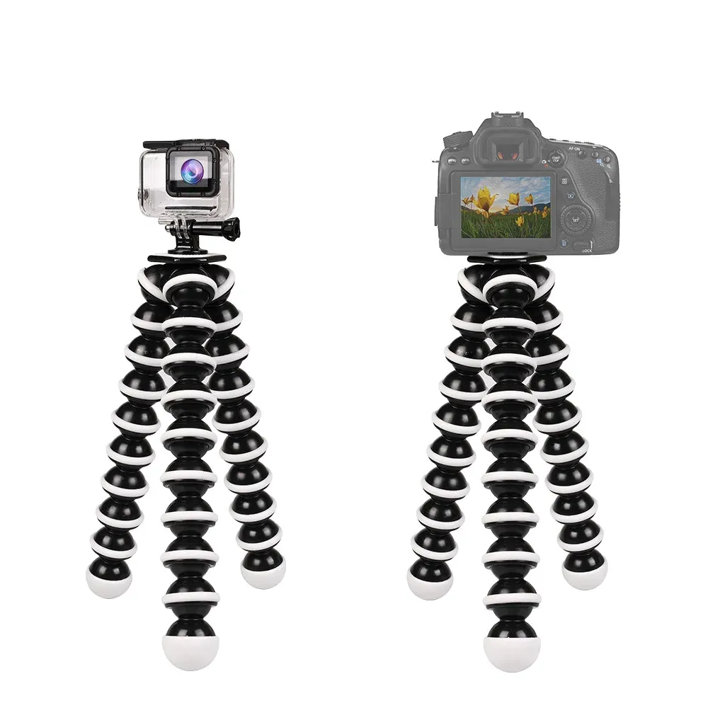 Octopus Flexible Tripod Stand for Smartphone, DSLR, Camera - Portable, Adjustable Legs, Universal 1/4" Screw Mount for Photography & Videography thumbnail 4