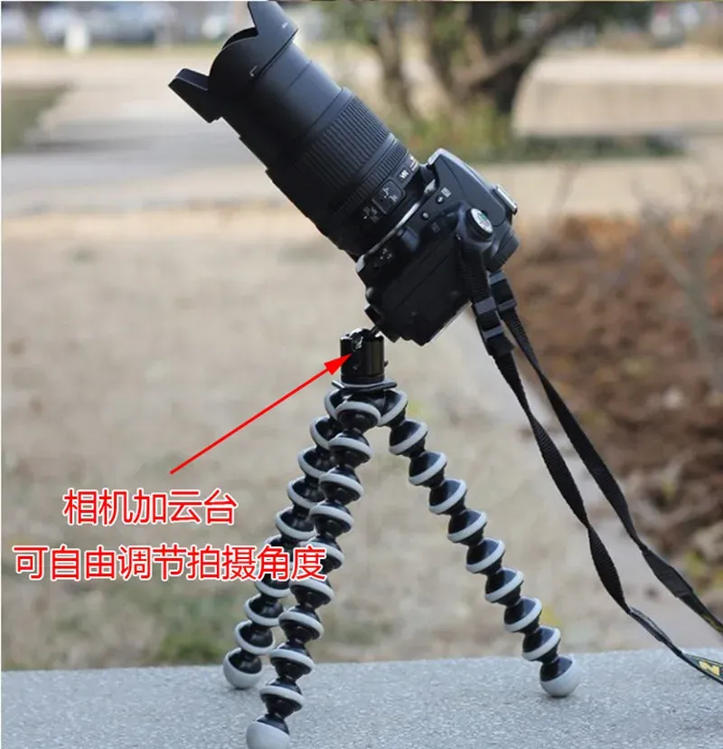 Octopus Flexible Tripod Stand for Smartphone, DSLR, Camera - Portable, Adjustable Legs, Universal 1/4" Screw Mount for Photography & Videography showcase 12