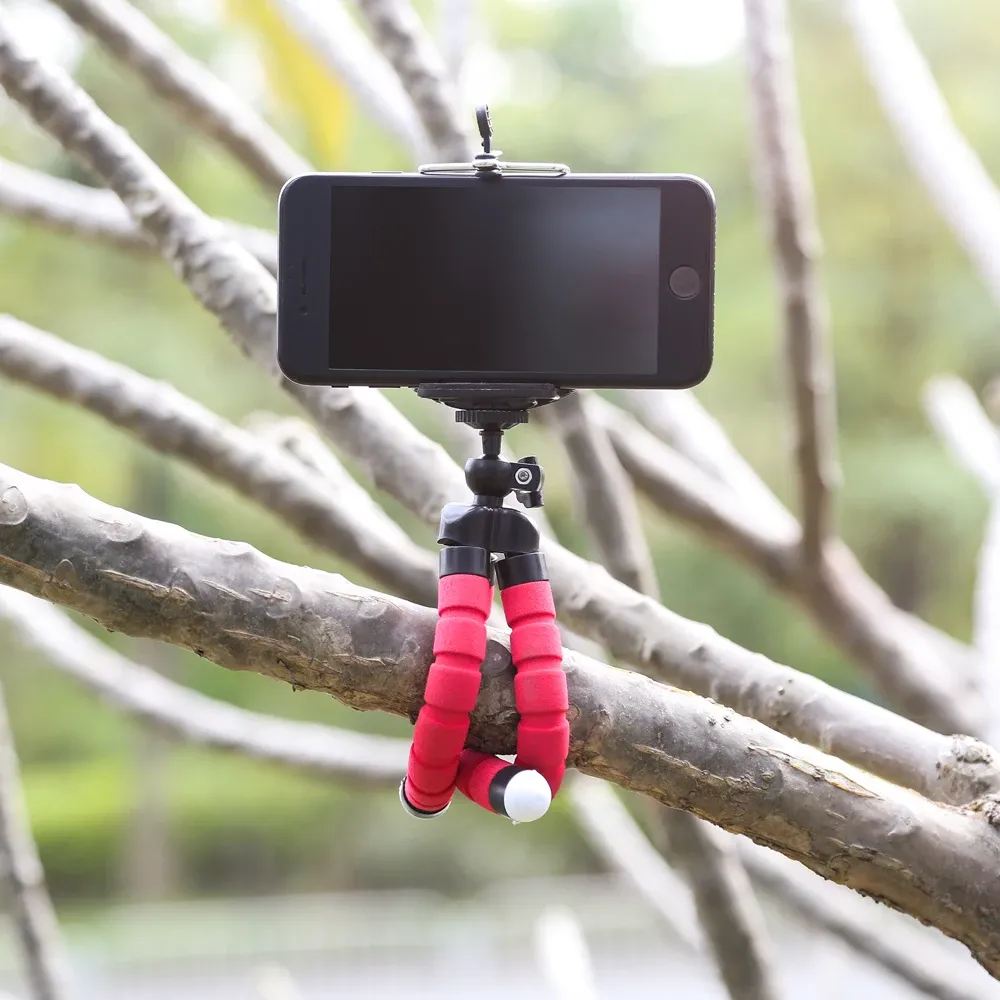 Flexible Sponge Octopus Mini Tripod for iPhone & Small Cameras - Portable, Lightweight Phone Holder with Adjustable Clip Stand for Travel & Vlogging showcase 11