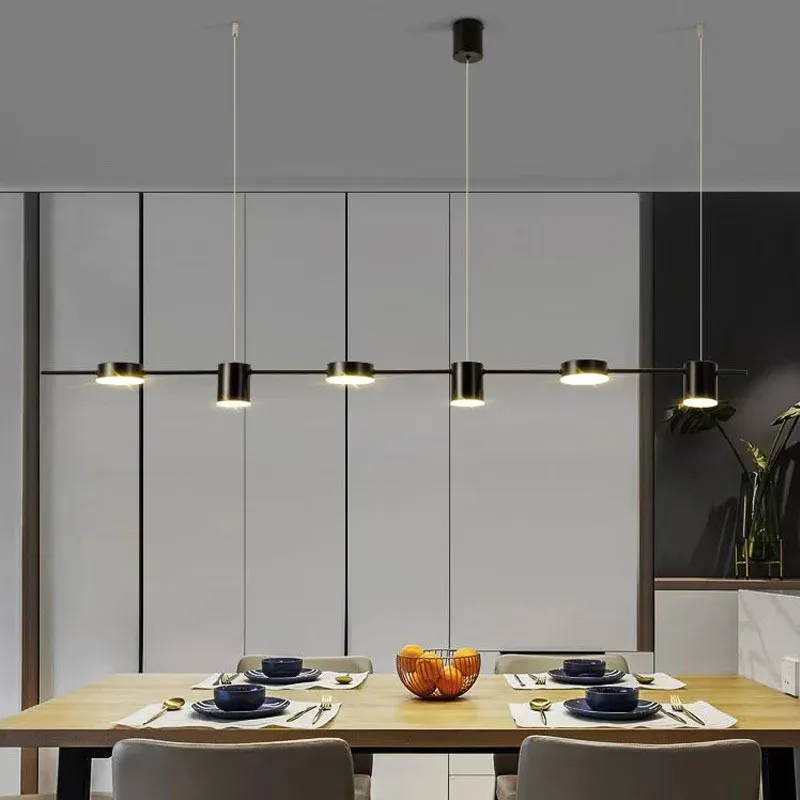 Modern LED Chandelier for Living Room, Dining, Kitchen - Dimmable Smart Pendant Light with Adjustable Color Temperature (Warm, Cool, Neutral) and Remote/App Control thumbnail 3