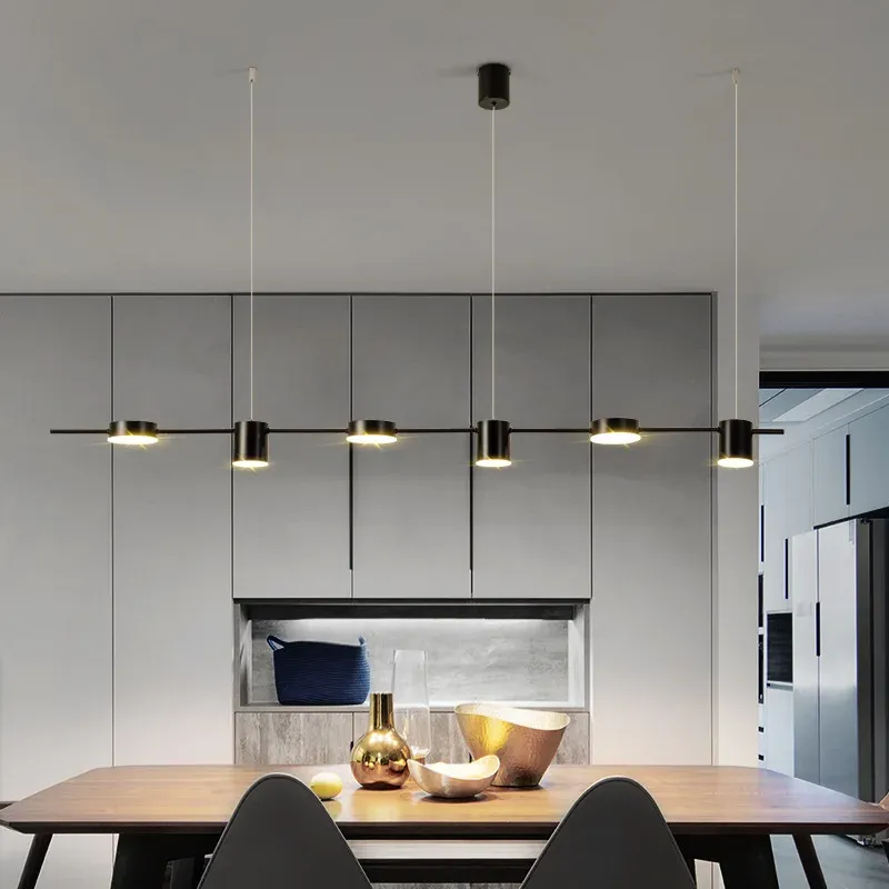 Modern LED Chandelier for Living Room, Dining, Kitchen - Dimmable Smart Pendant Light with Adjustable Color Temperature (Warm, Cool, Neutral) and Remote/App Control thumbnail 1