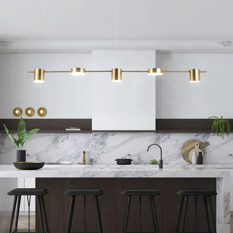 Modern LED Chandelier for Living Room, Dining, Kitchen - Dimmable Smart Pendant Light with Adjustable Color Temperature (Warm, Cool, Neutral) and Remote/App Control thumbnail 5