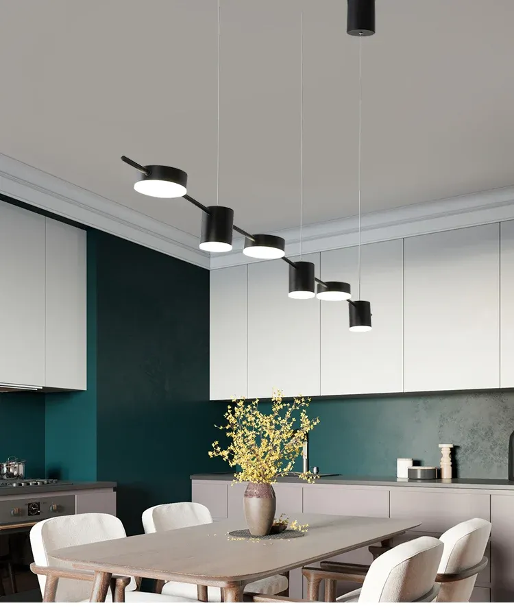 Modern LED Chandelier for Living Room, Dining, Kitchen - Dimmable Smart Pendant Light with Adjustable Color Temperature (Warm, Cool, Neutral) and Remote/App Control showcase 5